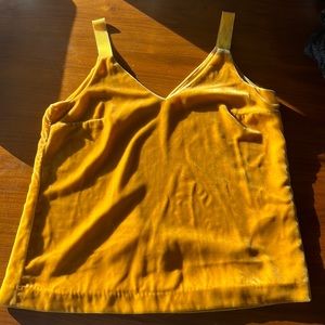 Yellow J Crew tank top